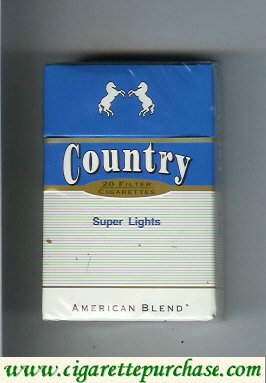 Country Super Lights American Blend cigarettes